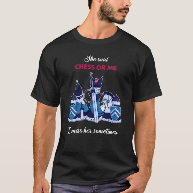T-shirt Jeu D'Échecs Chess Dit Conseil D'Échecs (Devant)
