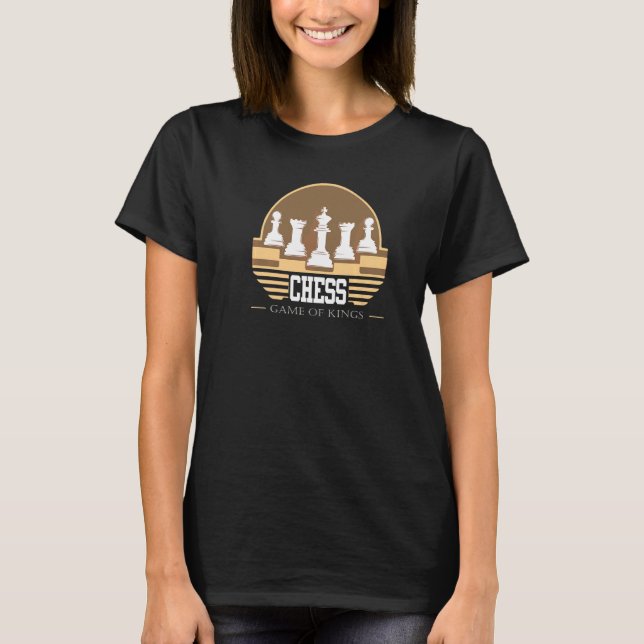 T-shirt Jeu d'échecs des rois et jeu de dames (Devant)