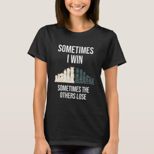 T-shirt Jeu D'Échecs Dire Avec Les Morceaux D'Échecs Jouer
