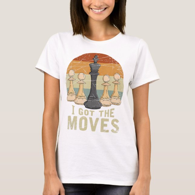 T-shirt Jeu d'échecs du roi de pion Figure Échecs cadeaux (Devant)