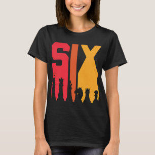 T-shirt Jeu d'échecs Joueur d'échecs 6e anniversaire Jeu d