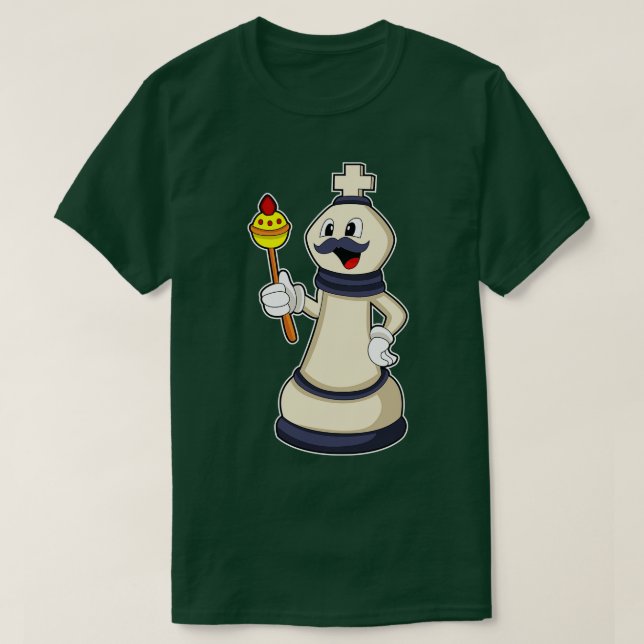 T-shirt Jeu d'échecs King aux échecs (Design devant)