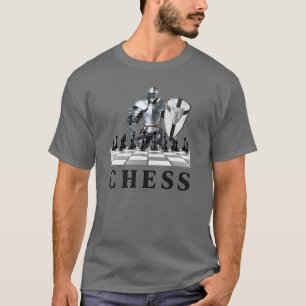 T-shirt Jeu d'échecs, Stratégique, Penser en avant, Échec 