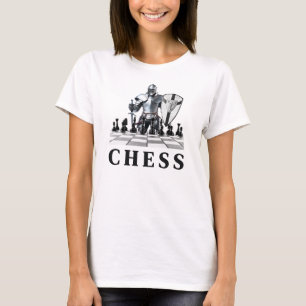 T-shirt Jeu d'échecs, Stratégique, Penser en avant, Échec 