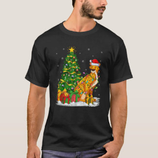 T-shirt Jeu d'éclairage de Noël Famille Correspondant Père
