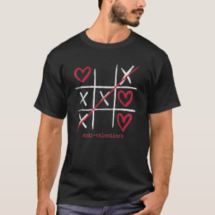 T-shirt Jeu des Coeurs et croix Anti Valentine's Day