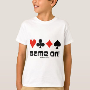 T-shirt Jeu dessus ! (Quatre costumes de carte)