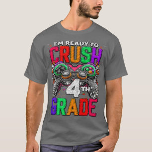 T-shirt Jeu déverrouillé de 4e année en 4e année Retour à