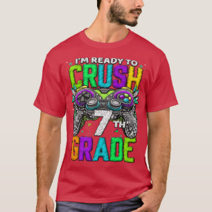 T-shirt Jeu déverrouillé de 7e année en 7e année Retour à
