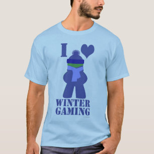 T-shirt Jeu d'hiver Froid Meeple Slogan Fun