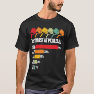 T-shirt Jeu d'Humour du joueur de Pickleball Pourquoi je p