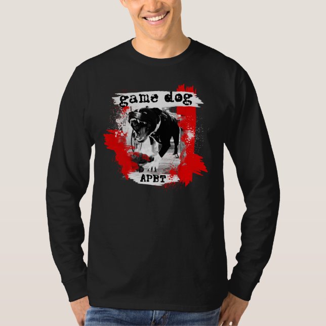 T-shirt Jeu Dog Apbt American Pitbull Terrier (Devant)