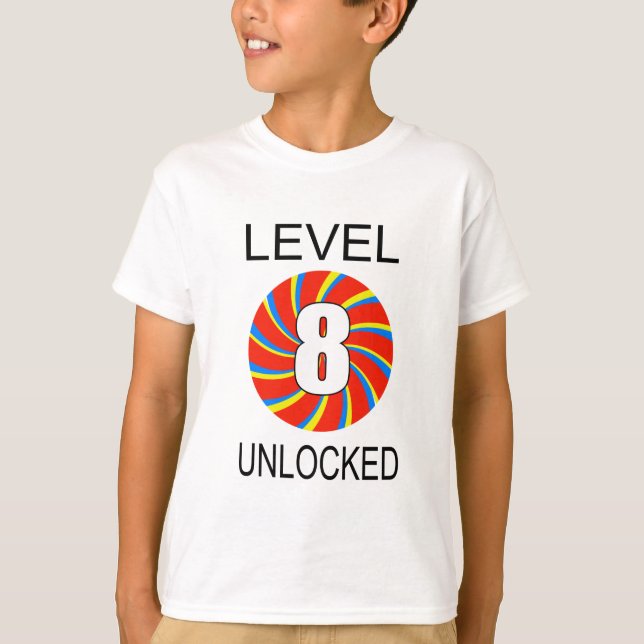 T-shirt Jeu d'ordinateur de 8e anniversaire (Devant)