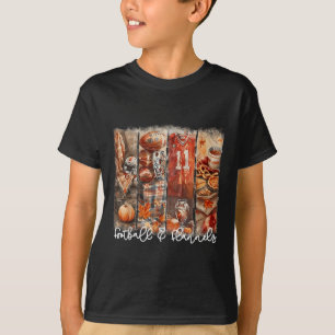 T-shirt Jeu drôle de football et vibrations d'automne de f