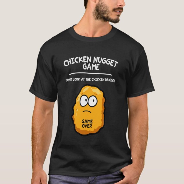 T-shirt Jeu drôle de nuggets de poulet (Devant)