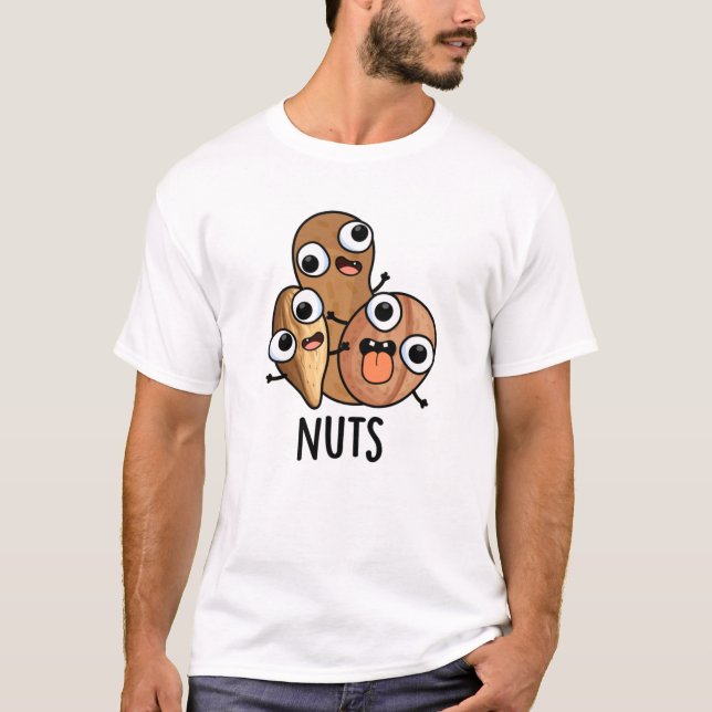 T-shirt Jeu Drôle Nutty Nutty (Devant)