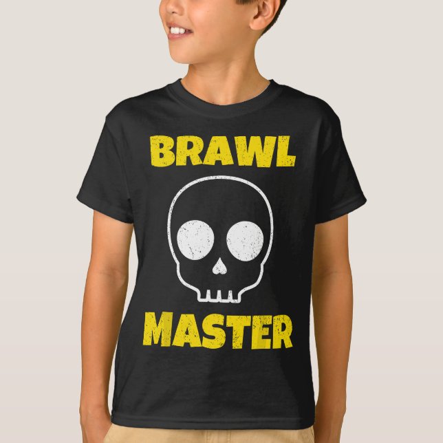 T-shirt Jeu du joueur de brawling (Devant)