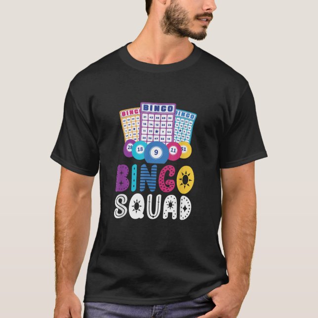 T-shirt Jeu du joueur d'Humour de Bingo Squad (Devant)