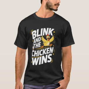 T-shirt Jeu du poulet cligne et le poulet gagne