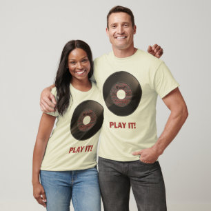T-shirt Jeu du vinyle 45 il !