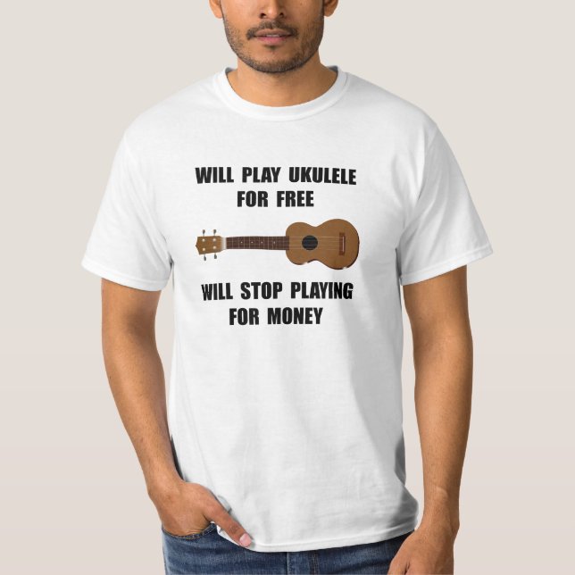 T-shirt Jeu d'ukulélé (Devant)