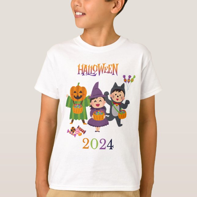 T-shirt Jeu éffrayant pour enfants pour Halloween amusant (Devant)