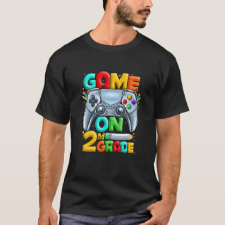 T-shirt Jeu En 2E Année Retour À L'École 2E Année Niveau U