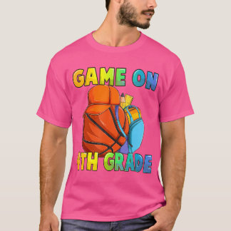 T-shirt Jeu En 4E Année Premier Jour De L'École Basketball