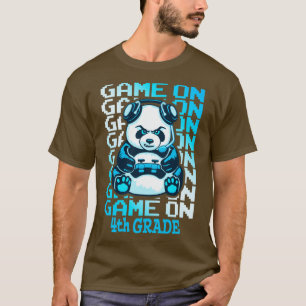 T-shirt Jeu En 4E Année Retour À L'École Drôle Panda Ours