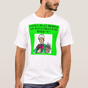 T-shirt jeu en double de joueur de pont