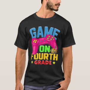 T-shirt Jeu En Quatrième Année Retour À L'École Vidéo Game