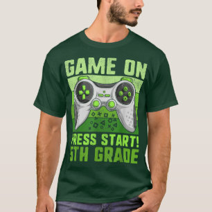 T-shirt Jeu Enfants Sur Chemise de 5e Année, Vidéo Gamer B