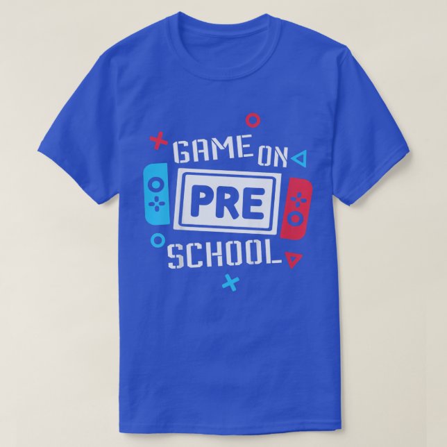 T-shirt Jeu Enfants Sur L'École Préscolaire Drôle Retour À (Design devant)
