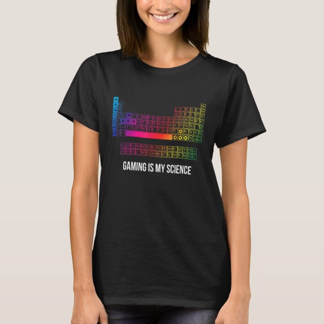 T-shirt Jeu Est Ma Science Rgb Clavier Été Cool Christ (Devant)