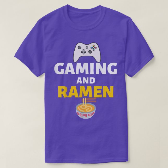 T-shirt Jeu Et Ramen Gamers Mème Drôle (Design devant)