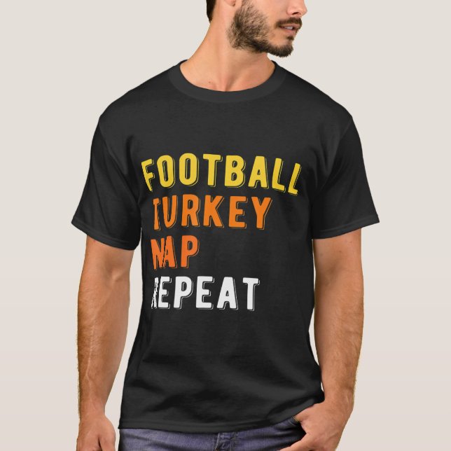T-shirt Jeu Football Turquie Nap Répéter Hommes Citrouille (Devant)