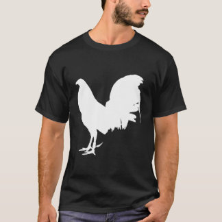 T-shirt Jeu Fowl Gallegos Rooster Poulet Gamefowl Blanc