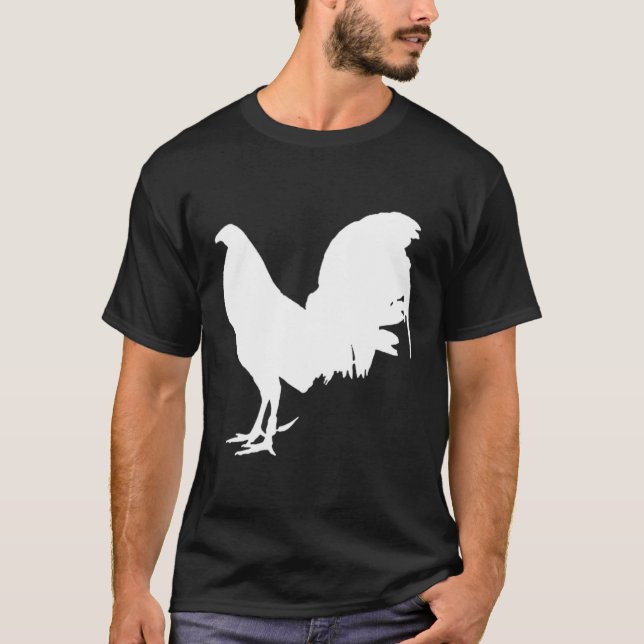 T-shirt Jeu Fowl Gallegos Rooster Poulet Gamefowl Blanc (Devant)