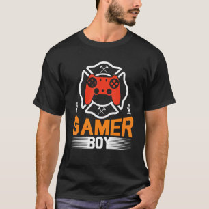 T-shirt Jeu Gamer Boy Firefighter Jeux Vidéo Gamer