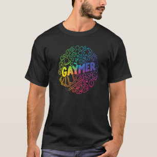 T-shirt Jeu Gaymer Rainbow Board