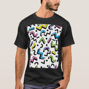 T-shirt Jeu géométrique : Motif de formes de Doodles