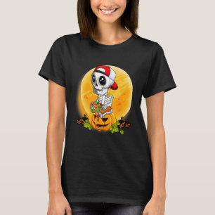 T-shirt Jeu Halloween Video Gamer Cool Skeleton Boys Me