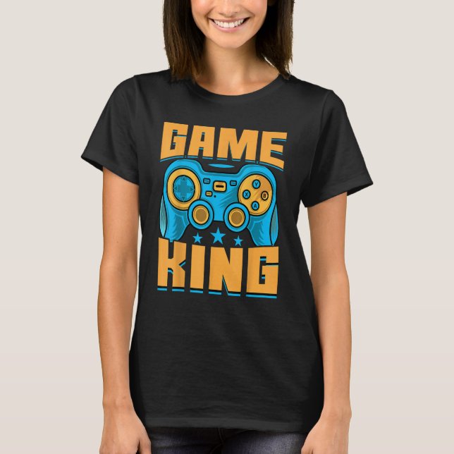 T-shirt Jeu Jeu King Jeux Vidéo Jeu (Devant)
