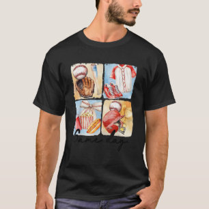 T-shirt Jeu Jour Baseball Coquette Bow Drôle Tis Seaso