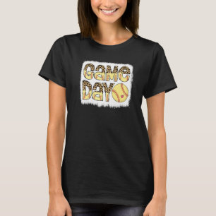 T-shirt Jeu Jour Softball Jour Cheetah Leopard Jeu D