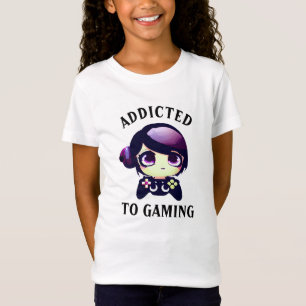 T-Shirt Jeu Kawaii Anime fille Gamer