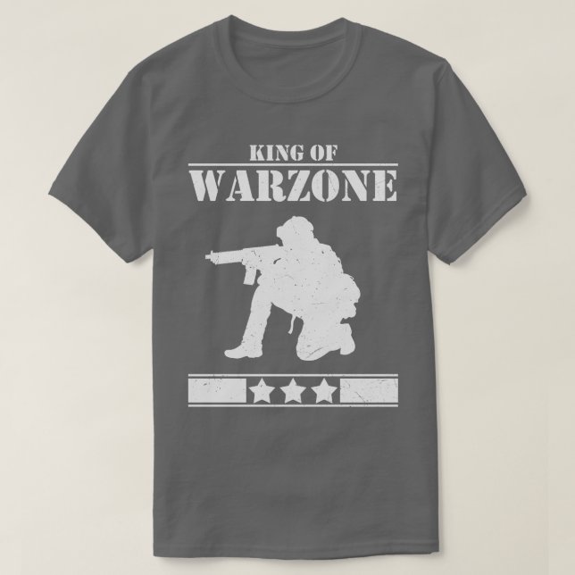 T-shirt Jeu King of Warzone Gamer (Design devant)