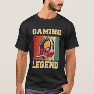 T-shirt Jeu Legend PC Gamer Jeux Vidéo Cadeaux Garçons Tee