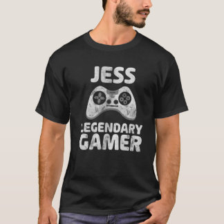 T-shirt Jeu légendaire Personnalisé Jess Nom Video Gamer