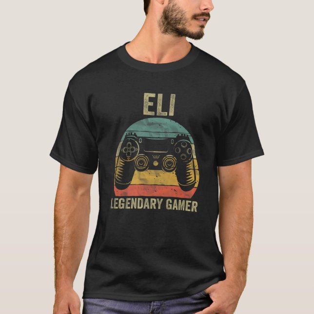 T-shirt Jeu légendaire Personnalisé Jeu Eli Nom Vidéo Jeu (Devant)